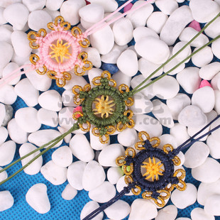 高档精编佛珠中国结手机挂绳手机坠腰挂包挂绳法轮结车挂绳桂饰结