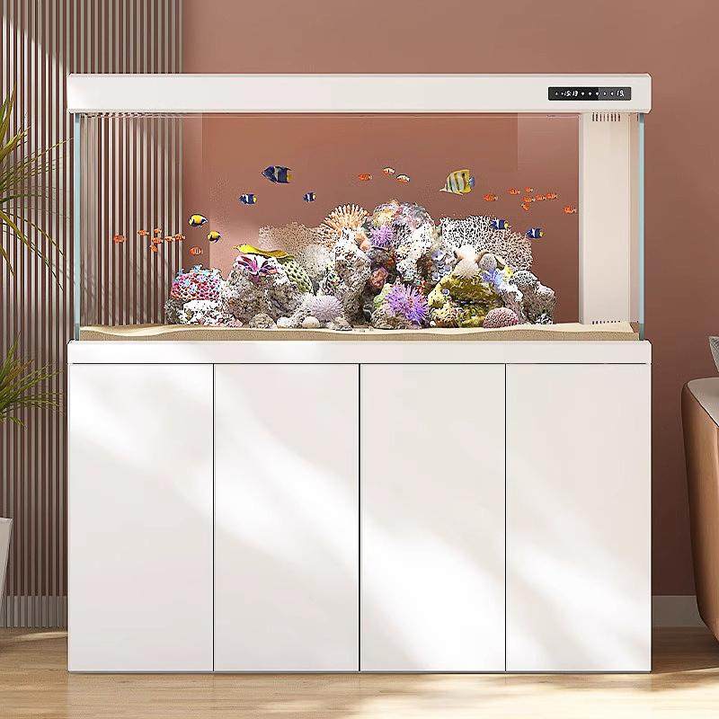 铝合金简约龙鱼缸超白玻璃客厅家用养鱼智能生态底滤中大型水族箱,宠物/宠物食品及用品,底柜/落地缸,淘宝优惠券,粉丝福利购,淘宝优惠卷