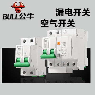 公牛空气开关NXB-63a家用空开2p小型断路器1P空调总闸 DZ47漏电闸