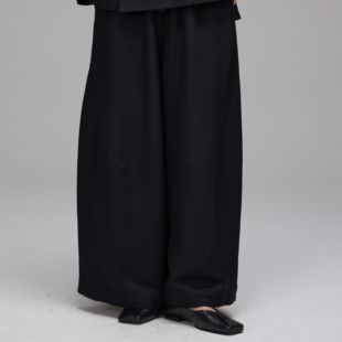 詹祥和·复古新中式 桑蚕丝丝毛双层裤 国风汉服日常百搭简 四喜