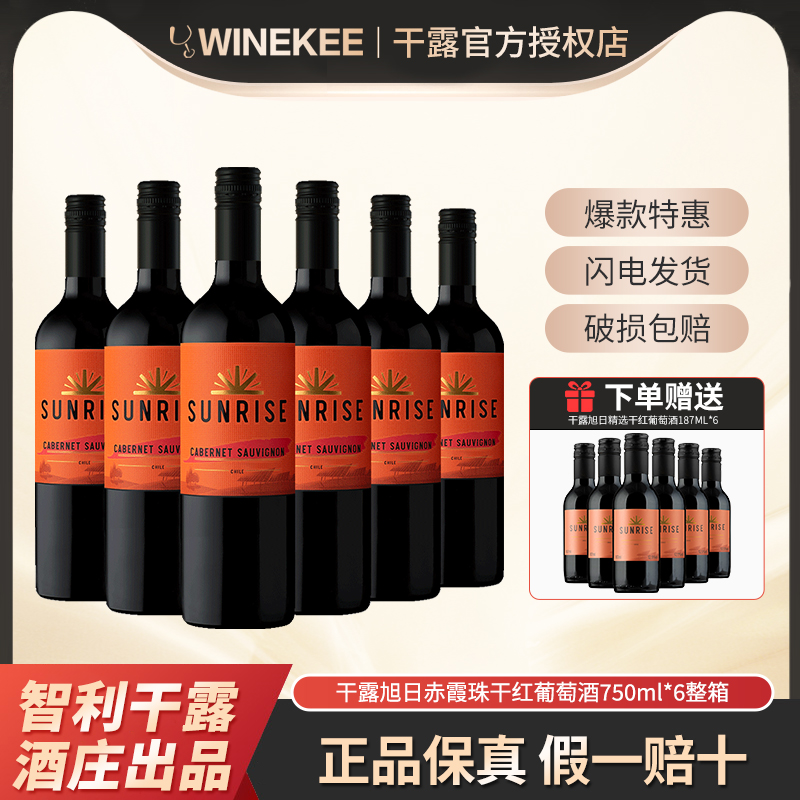 智利进口赤霞珠干红葡萄酒囤货装