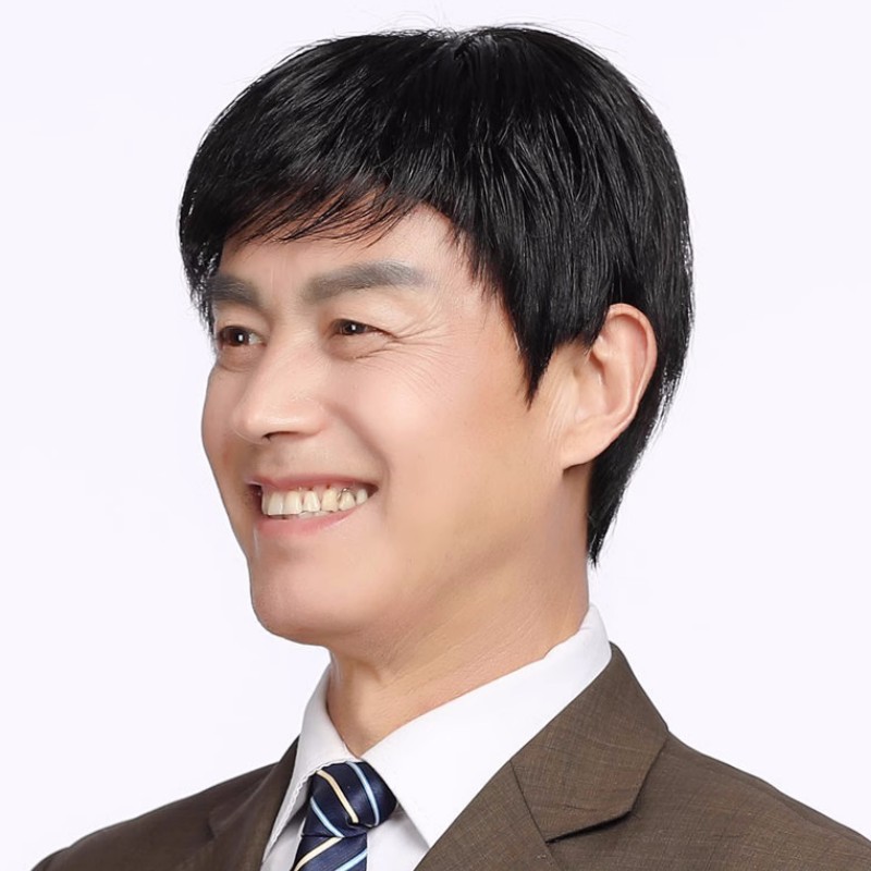 发之秀真人发丝自然男全假发