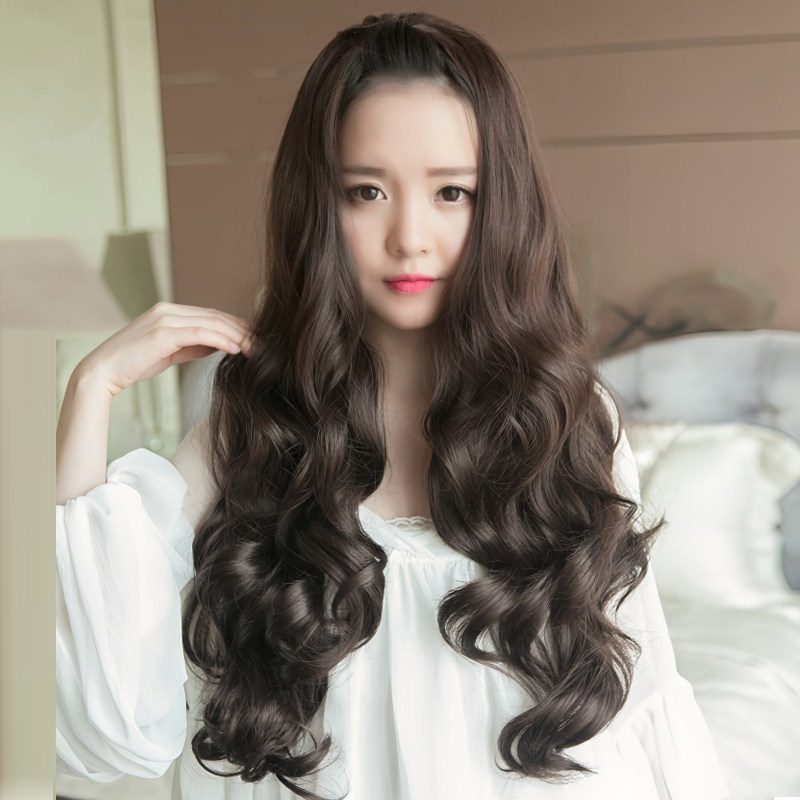 假发长卷发大波浪半头套无痕假发套长发自然蓬松时尚修脸气质推荐