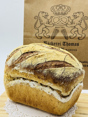 0油0糖0蛋0奶德式黑森木纹乡村酸面包Vintage country bread 380g