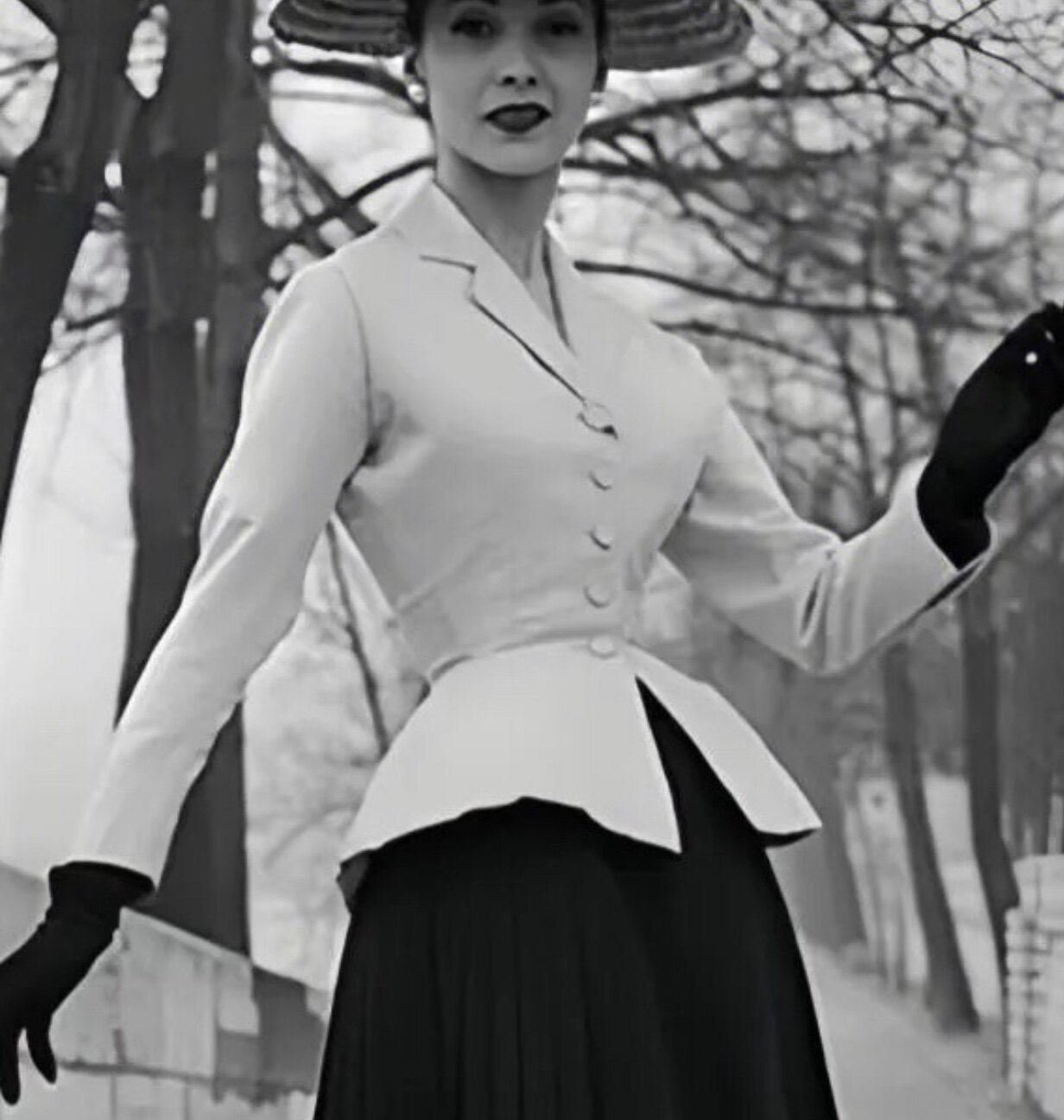 Dior改良图纸 经典new look修身西装纸样vintage 设计师服装制版