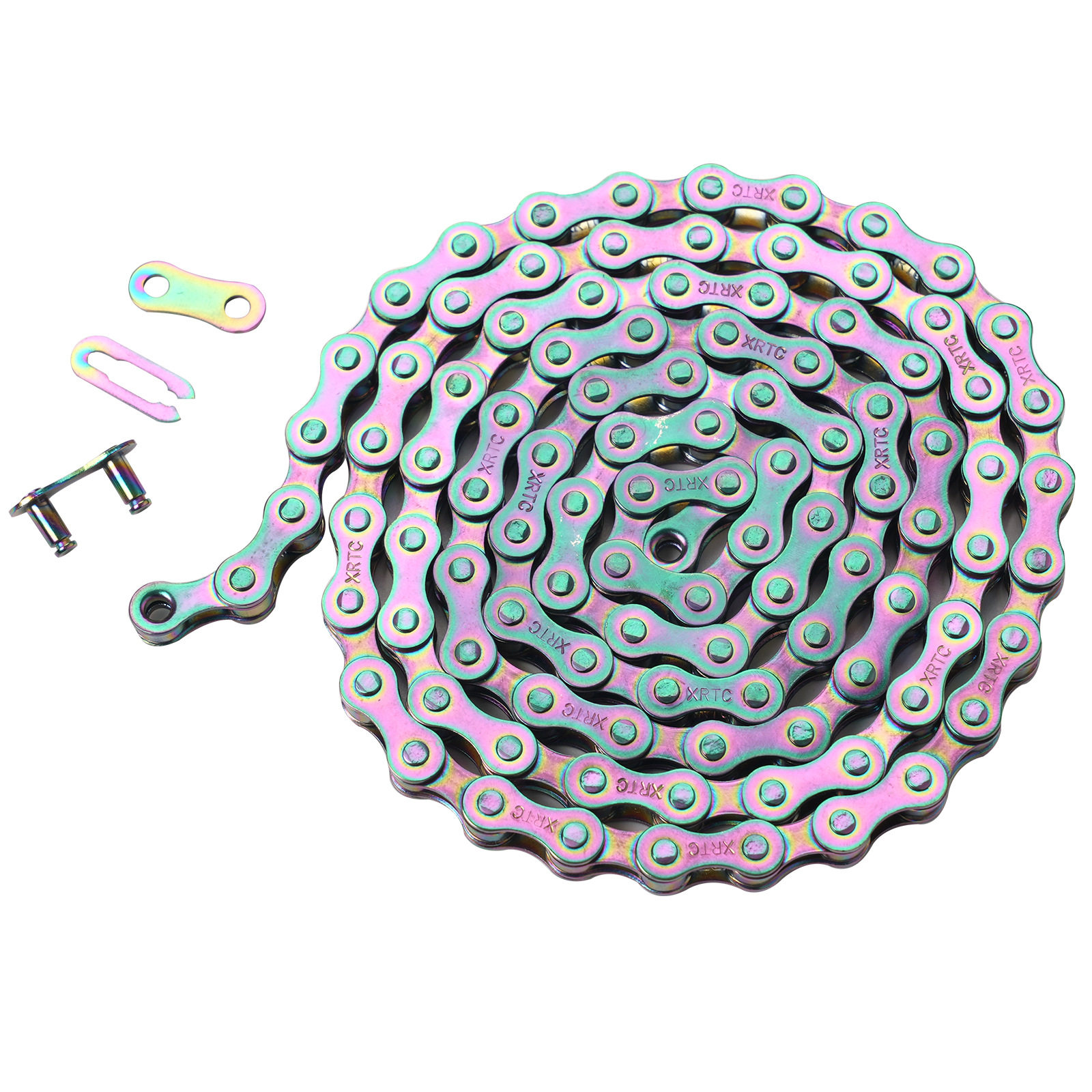 XR自行车链条单速防锈城市儿童彩色1速脚踏车车链盒装耐用接头,自行车/骑行装备/零配件,自行车链条/链条扣,淘宝优惠券,粉丝福利购,淘宝优惠卷