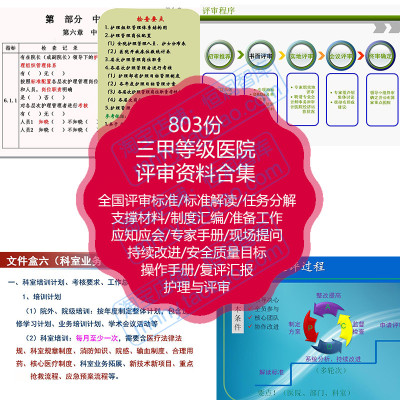 三甲等级医院评审文件合集汇编标准制度材料资料护理二甲医务护理