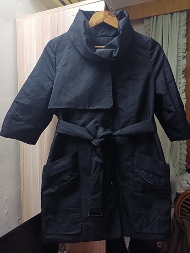 保暖假两件棉衣外套休闲7分袖