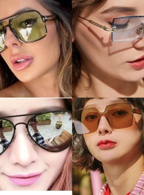 明星同款眼镜偏光复古女