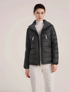 秋冬新品小香风两面穿白鸭绒羽绒服加厚个性保暖羽绒衣个性女外套