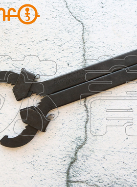 德国原装进口AMF可调钩形扳手 带有方形销 凸鼻 特种钢628510系列