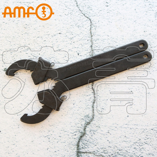 德国AMF可调钩形扳手特种钢
