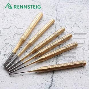 德国原装进口兰士德 Rennsteig 平头冲套装 配有塑料托架 6件套