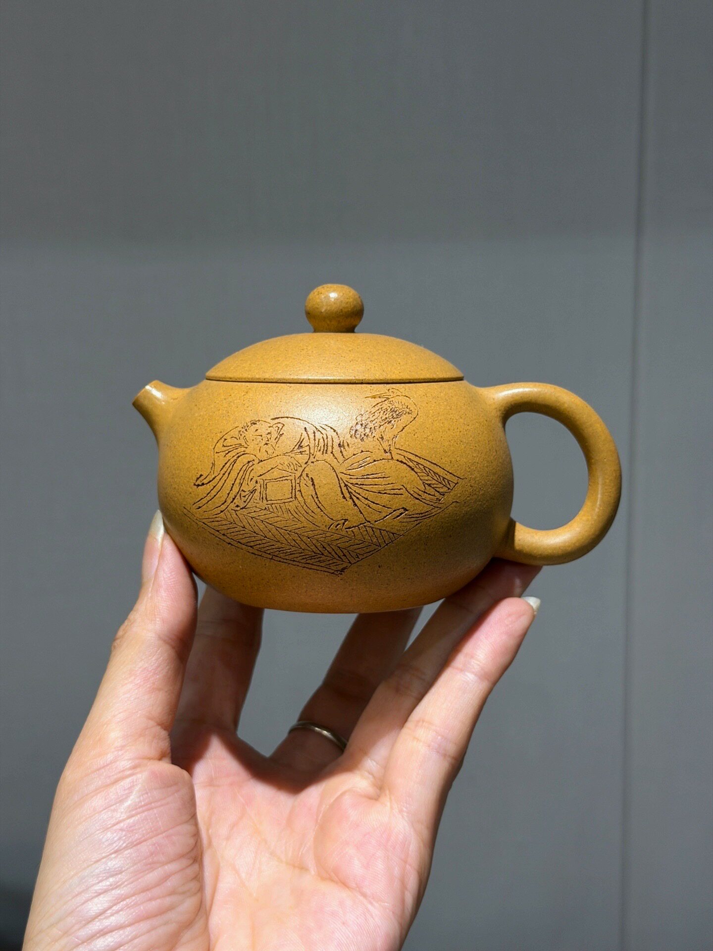 西施壶 容量160cc黄金段泥茶壶