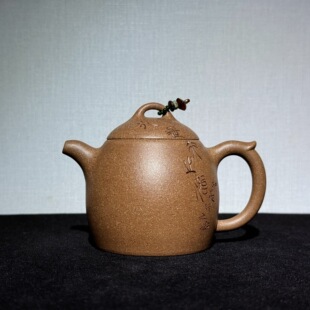 秦权壶省大师朱丹徒弟国助工段云飛全手工制作共生矿高温朱段泥