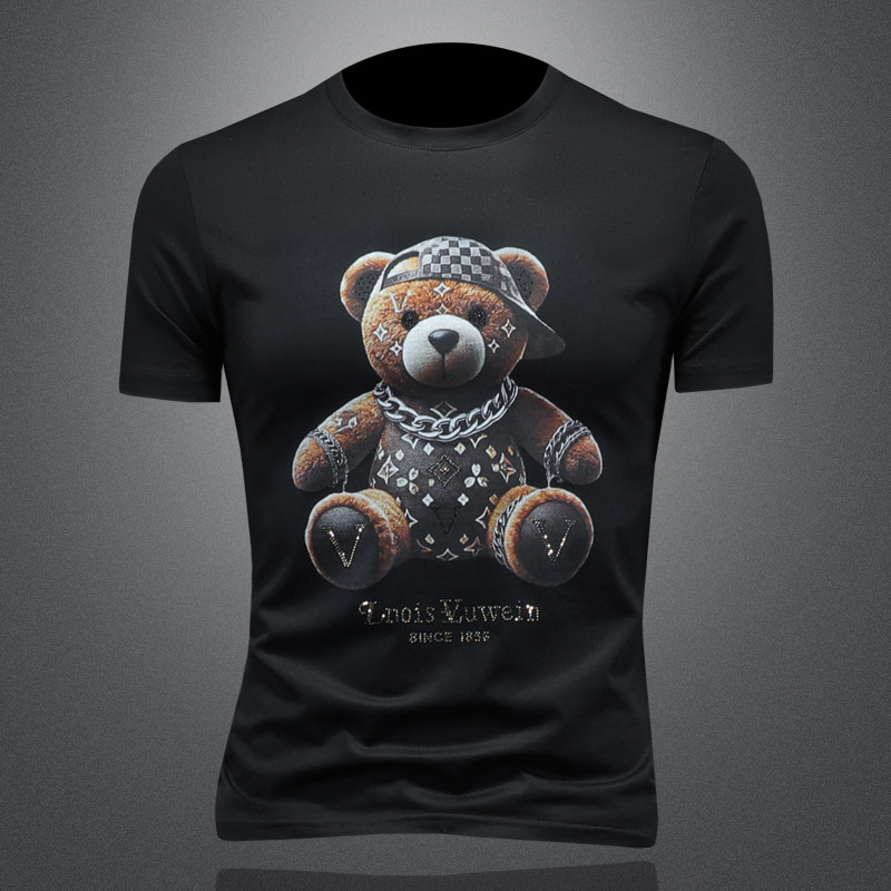 2025年新款短袖T恤钱塘3019TX3006P70镂空，男装T恤，钱塘6016-1(原3019)