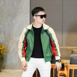 2025年新款印花拼接连帽休闲夹克JK9259P140真模，男装夹克，钱塘6016-1(原3019)