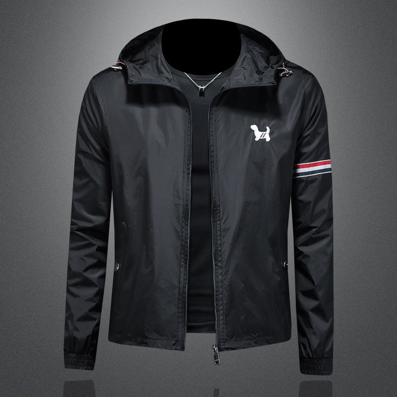 2026年新款连帽休闲夹克钱塘3019-JK9290P145镂空，男装夹克，钱塘6016-1(原3019)