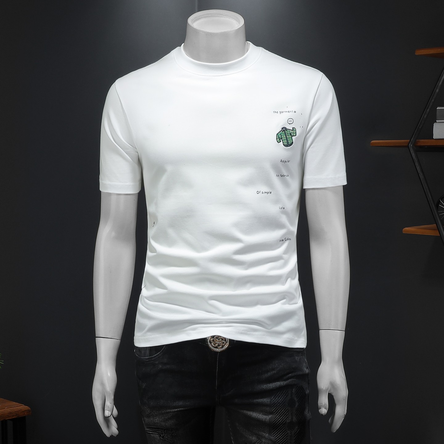 2026年新款微阔短袖T恤钱塘3019TX3081P75假模，男装T恤，钱塘6016-1(原3019)