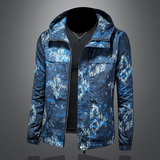 2026年新款连帽休闲夹克钱塘3019-JK9303P140镂空商标已注册，男装夹克，钱塘6016-1(原3019)