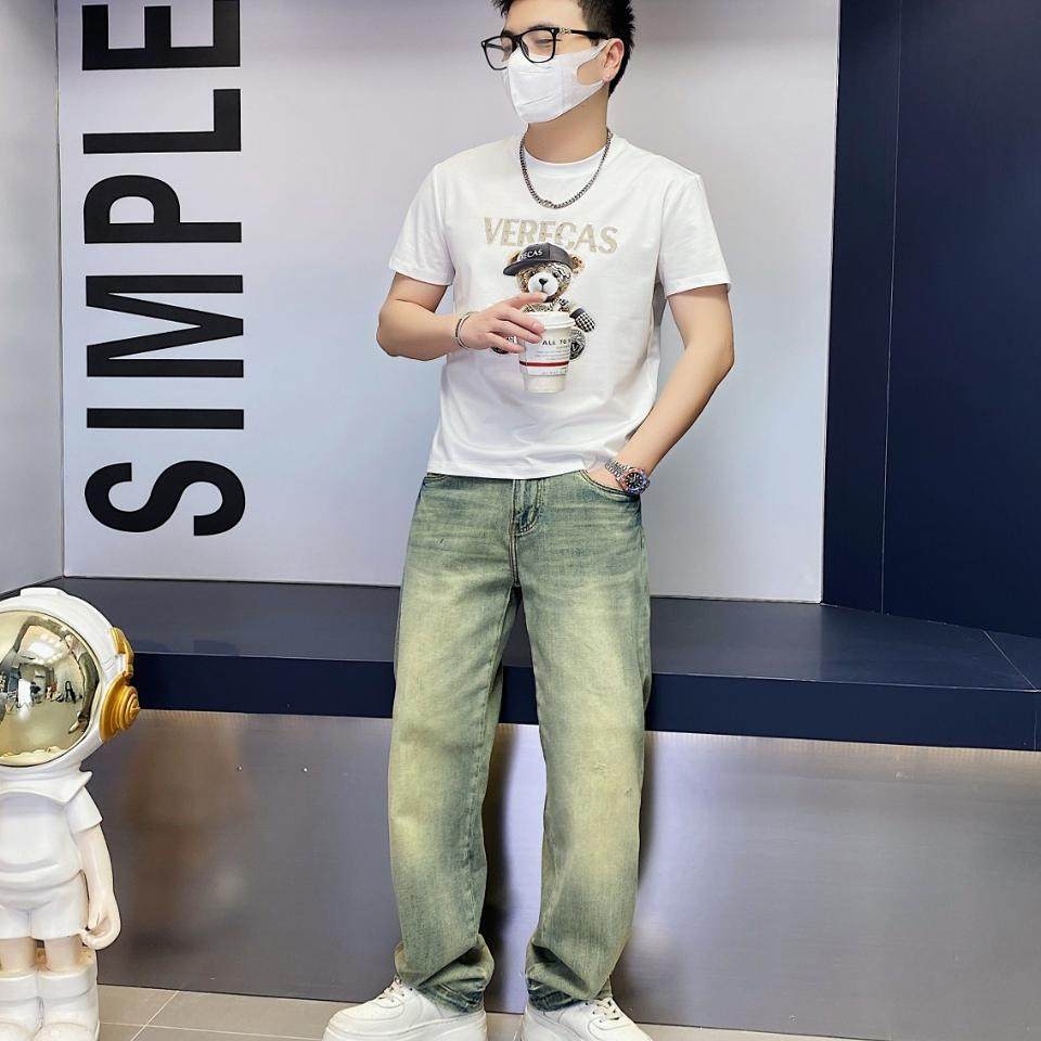 2025年新款短袖T恤钱塘3019TX3008P75真模，男装T恤，钱塘6016-1(原3019)