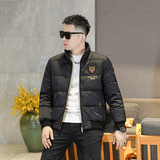 Y9807P3102025高端冬季90%白鸭绒绣花立领羽绒服真模355，男装羽绒服，钱塘6016-1(原3019)