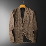 2026年新款高端休闲小西装钱塘3019X6696P160平铺黑，男装西服套装，钱塘6016-1(原3019)