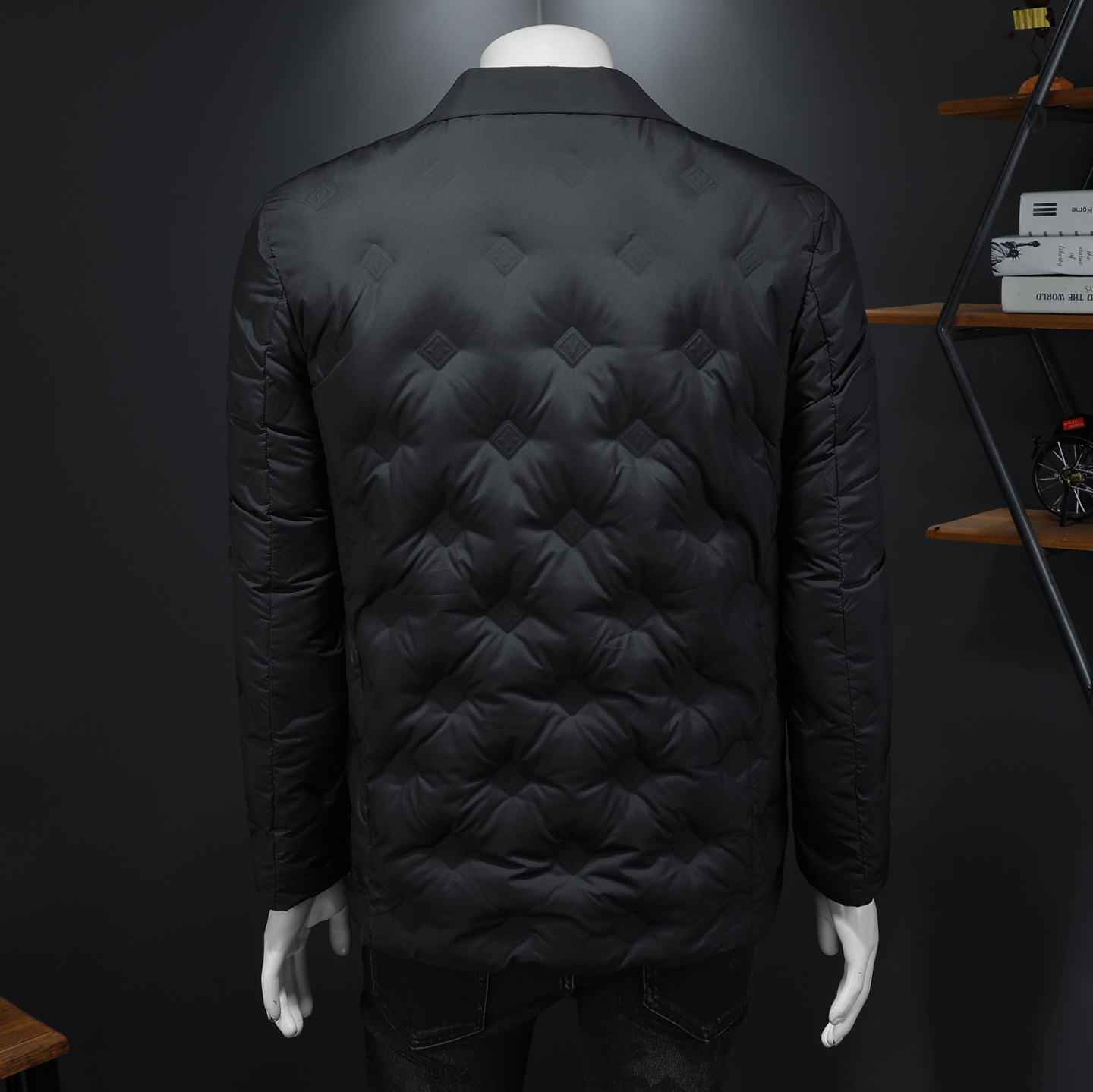 Y9863P3202025高端冬季90%白鸭绒西装领羽绒服假模355，男装西服套装，钱塘6016-1(原3019)