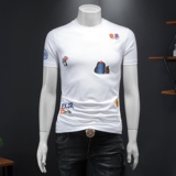 2026年新款短袖T恤钱塘3019TX229P70假模杏色，男装T恤，钱塘6016-1(原3019)