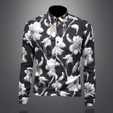 2026年新款长袖衬衫青春大码修身衬衣钱塘30199775P85镂空，男装衬衫，钱塘6016-1(原3019)