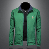 两面穿2026年新款立领休闲夹克钱塘3019-JK9312P155镂空，男装夹克，钱塘6016-1(原3019)