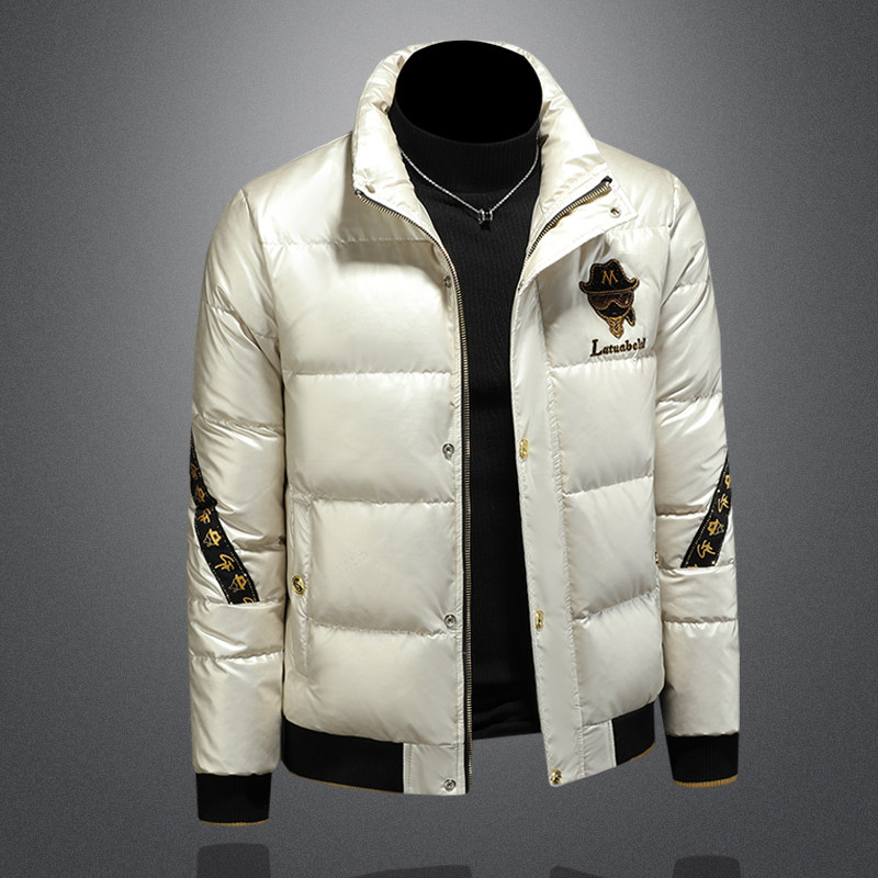 Y9853P3352025高端冬季90%白鸭绒绣花立领羽绒服空365，男装羽绒服，钱塘6016-1(原3019)
