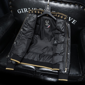 Y9575 P335 2024高端冬季90%白鸭绒亮面立领羽绒服  沙发 385图片