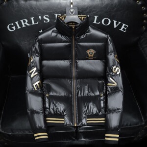 Y8083 P365 2024高端冬季90%白鸭绒亮面立领羽绒服  沙发 395图片