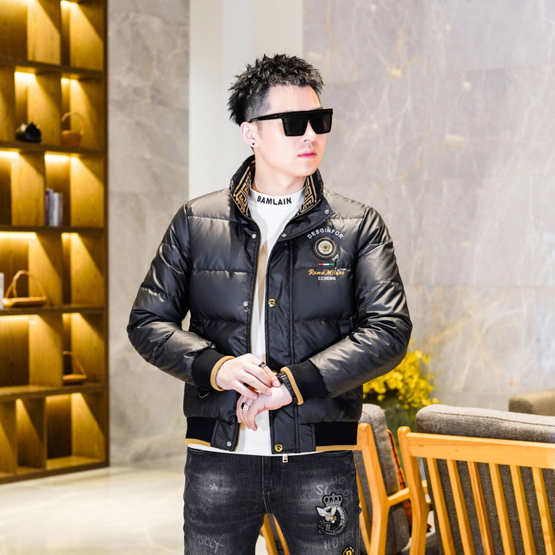 Y9561P3352024高端冬季90%白鸭绒亮面立领羽绒服真模385，男装羽绒服，钱塘6016-1(原3019)