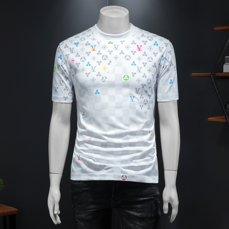 微阔2025年新款高品质纯棉短袖T恤钱塘3019TX0024P78，男装T恤，钱塘6016-1(原3019)