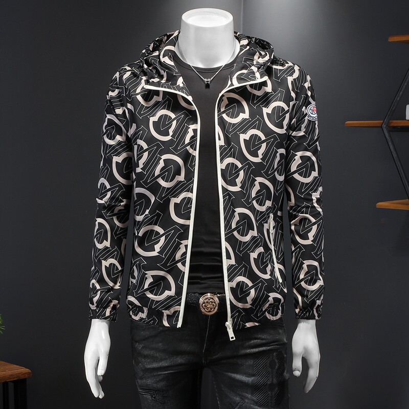 2026年新款男士韩版修身连帽夹克钱塘3019FSY9052P150假模，男装防晒衣，钱塘6016-1(原3019)