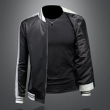 2026年新款印花立领休闲夹克钱塘3019-JK9047P155镂空黑色，男装夹克，钱塘6016-1(原3019)