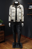 Y9575P3352024高端冬季90%白鸭绒亮面立领羽绒服假模385，男装羽绒服，钱塘6016-1(原3019)