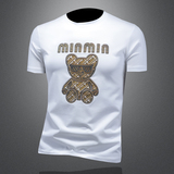 商标已注册2025年新款短袖T恤3019TX3001P75镂空白色，男装T恤，钱塘6016-1(原3019)