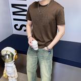 商标已注册2025年新款短袖T恤钱塘3019TX3011P70真模，男装T恤，钱塘6016-1(原3019)