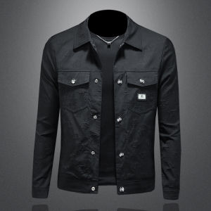 商标已注册2025年新款翻领休闲夹克 JK88626 P175 镂空,男装夹克,钱塘6016-1(原3019)