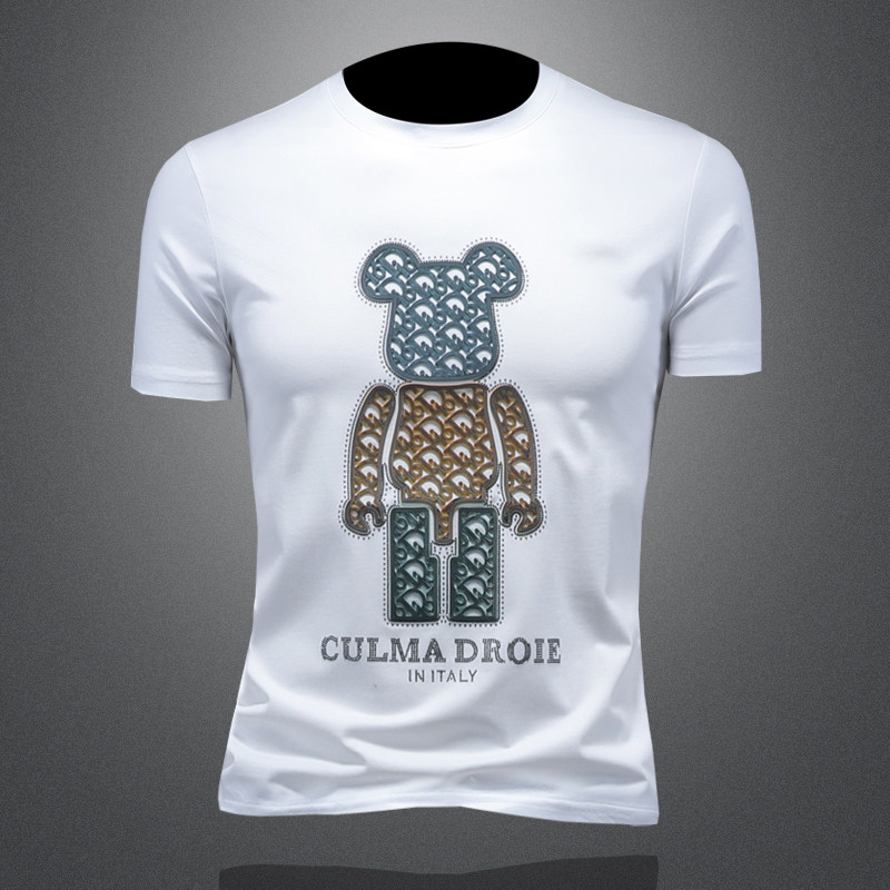 2025年新款短袖T恤钱塘3019TX3058P75镂空，男装T恤，钱塘6016-1(原3019)