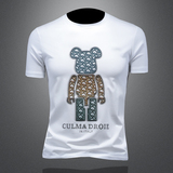 2025年新款短袖T恤钱塘3019TX3058P75镂空，男装T恤，钱塘6016-1(原3019)