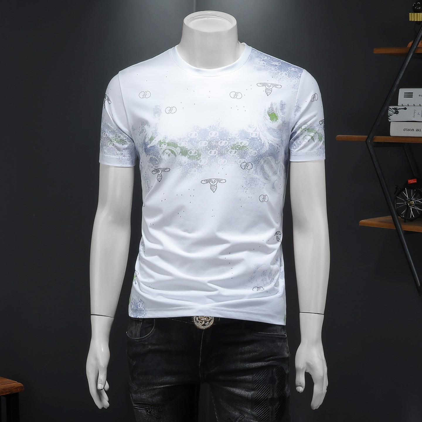 2026年新款短袖T恤钱塘3019TX3082P68假模，男装T恤，钱塘6016-1(原3019)