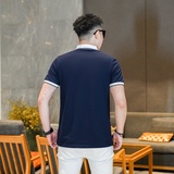 商标已注册2026年新款短袖POLO衫3019-PL3022P55真模黑色，男装T恤，钱塘6016-1(原3019)