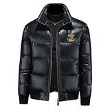 Y8360P3652025高端冬季90%白鸭绒亮面立领羽绒服镂空395，男装羽绒服，钱塘6016-1(原3019)