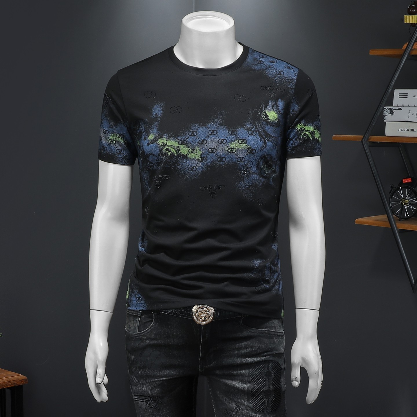 2026年新款短袖T恤钱塘3019TX3082P68假模，男装T恤，钱塘6016-1(原3019)