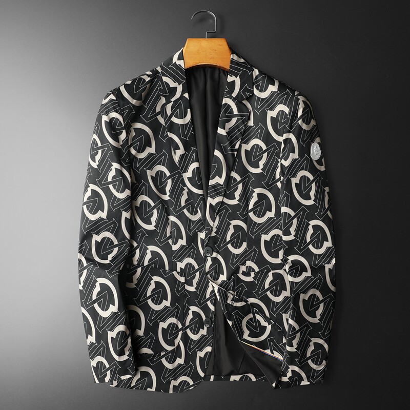 2026年新款高端休闲小西装钱塘3019X6692P160平铺黑，男装西服套装，钱塘6016-1(原3019)