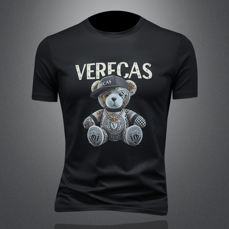 2025年新款短袖T恤钱塘3019TX3008P75镂空，男装T恤，钱塘6016-1(原3019)